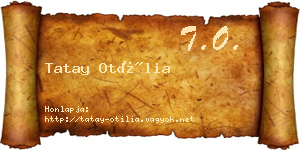 Tatay Otília névjegykártya